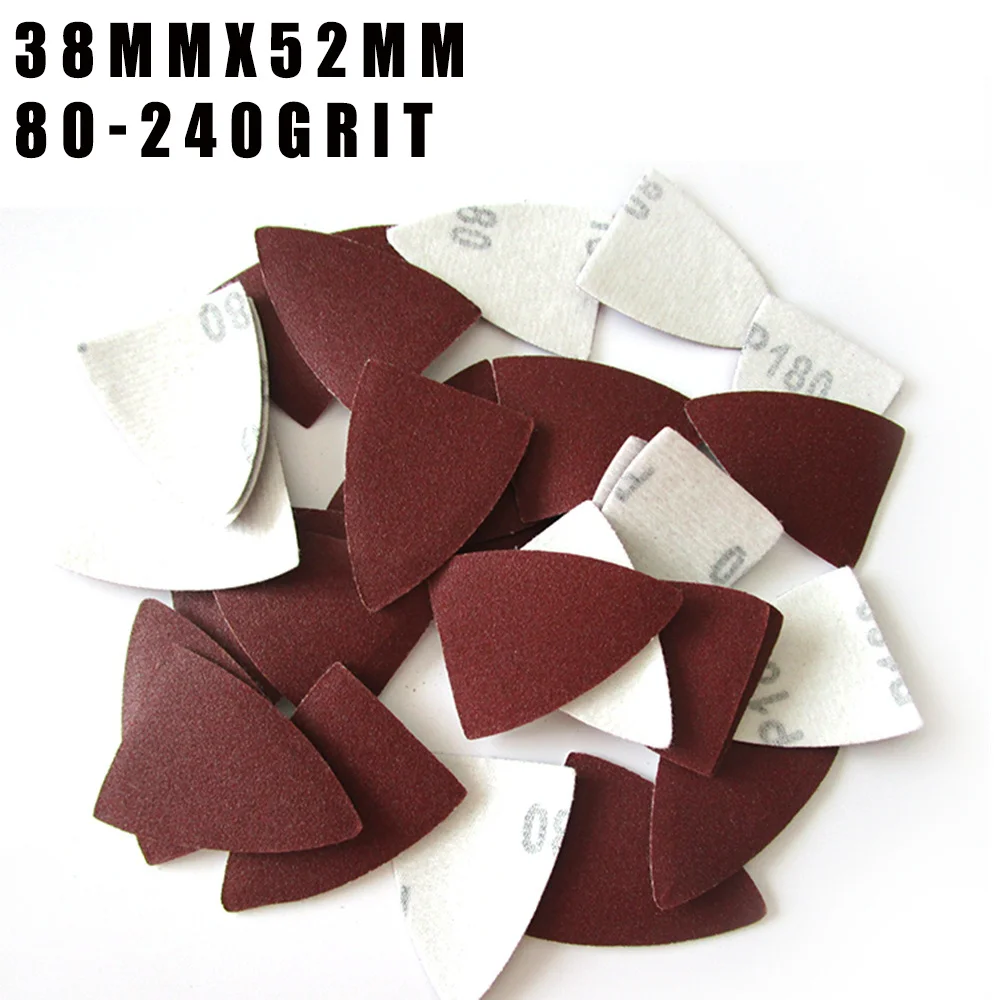 10/20/30 Pcs 38*52mm Triangular Sandpaper Hook and Loop Triangle Sanding Sheets Oscillating Multi Tool Sanding Pad 80-240 Grit
10/20/30 Pcs 38*52mm Triangular Sandpaper Hook and Loop Triangle Sanding Sheets Oscillating Multi Tool Sanding Pad 80-240 Grit