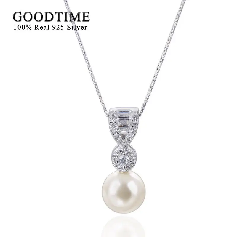 Fashion Women Necklace Pure 100% 925 Sterling Silver Pearl Round Pendant Valentine Silver Jewelry Gift For Lady Girl
Fashion Women Necklace Pure 100% 925 Sterling Silver Pearl Round Pendant Valentine Silver Jewelry Gift For Lady Girl