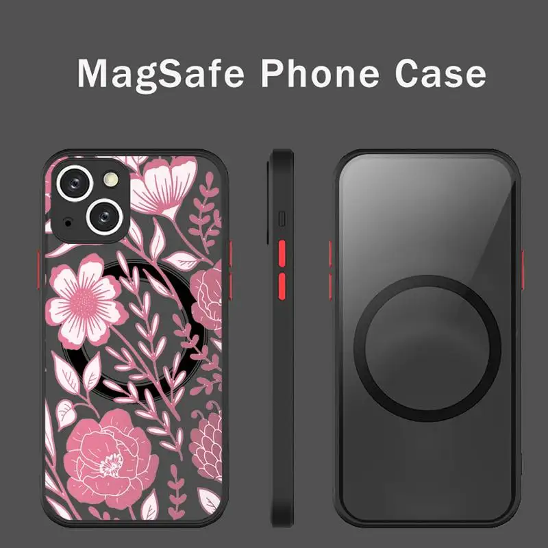 Flower Floral Design Phone Case For iPhone 13 12 Mini Pro Max Matte transparent Super Magnetic MagSafe Cover
Flower Floral Design Phone Case For iPhone 13 12 Mini Pro Max Matte transparent Super Magnetic MagSafe Cover