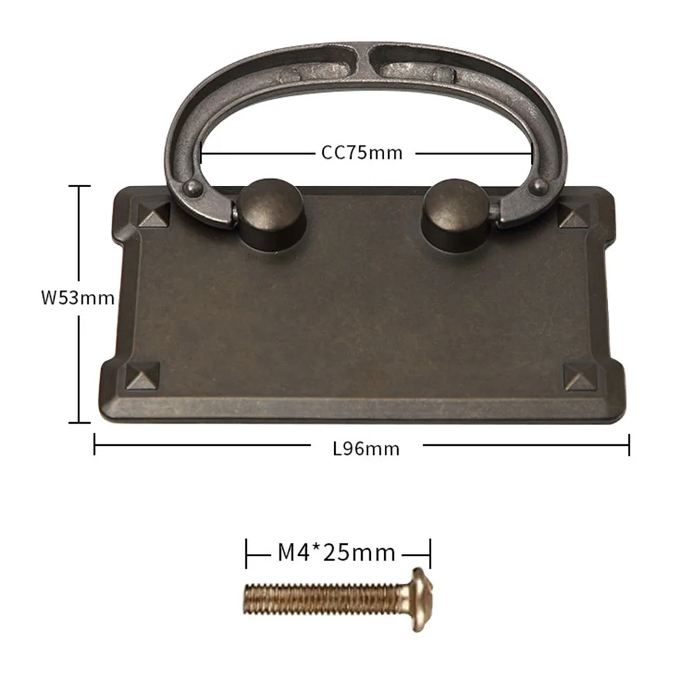 2 Pcs Furniture Drawer Handle W/Ring Screws Classical Antique Brozen Hardware 96*53mm For Cabinet Door Konbs Home Decoration
2 Pcs Furniture Drawer Handle W/Ring Screws Classical Antique Brozen Hardware 96*53mm For Cabinet Door Konbs Home Decoration