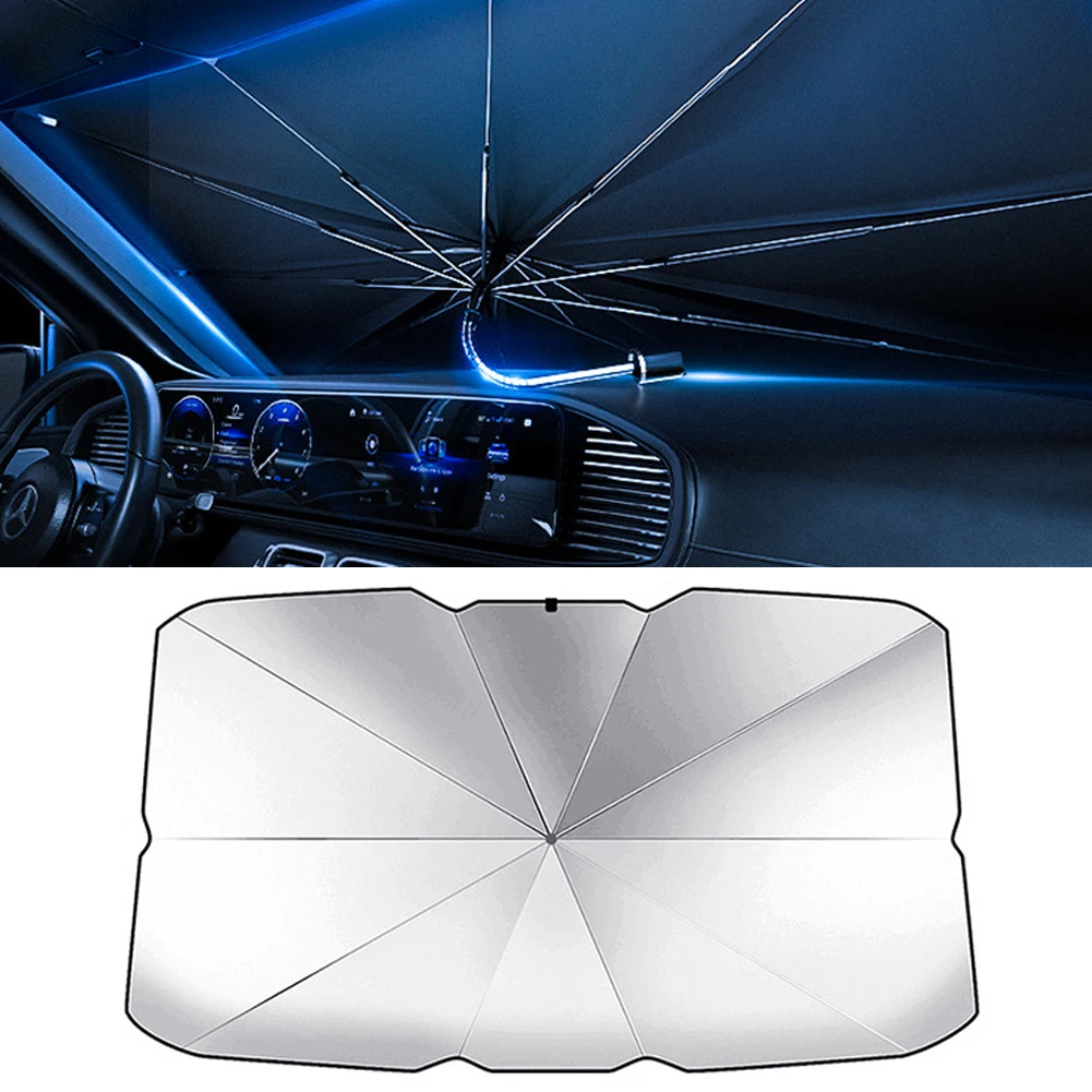 Nylon Car Sun Shade Umbrella Front Windshield Shade Cover Universal Sunscreen Heat Insulation Interior Protection Accessories
Nylon Car Sun Shade Umbrella Front Windshield Shade Cover Universal Sunscreen Heat Insulation Interior Protection Accessories