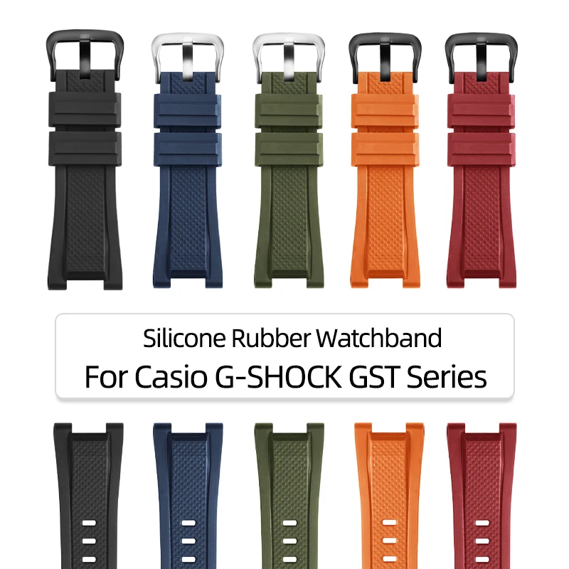 Sports Silicone Rubber Watchband For Casio G-SHOCK GST-W300 210 400G S130 S310 S330 B100 Series Watch Band Strap Bracelet
Sports Silicone Rubber Watchband For Casio G-SHOCK GST-W300 210 400G S130 S310 S330 B100 Series Watch Band Strap Bracelet