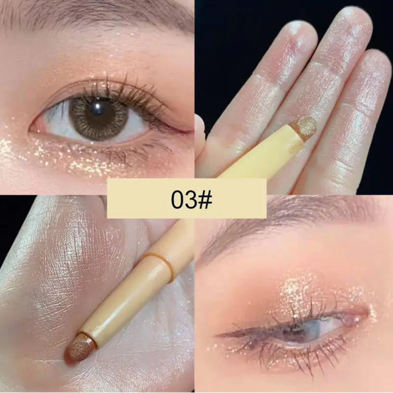 Glitter Eye Shadow Stick Lasting Pearly Highlight Multifunctional Brightening Silkworm Shimmer Eyeshadow Pen Makeup Cosmetics
Glitter Eye Shadow Stick Lasting Pearly Highlight Multifunctional Brightening Silkworm Shimmer Eyeshadow Pen Makeup Cosmetics