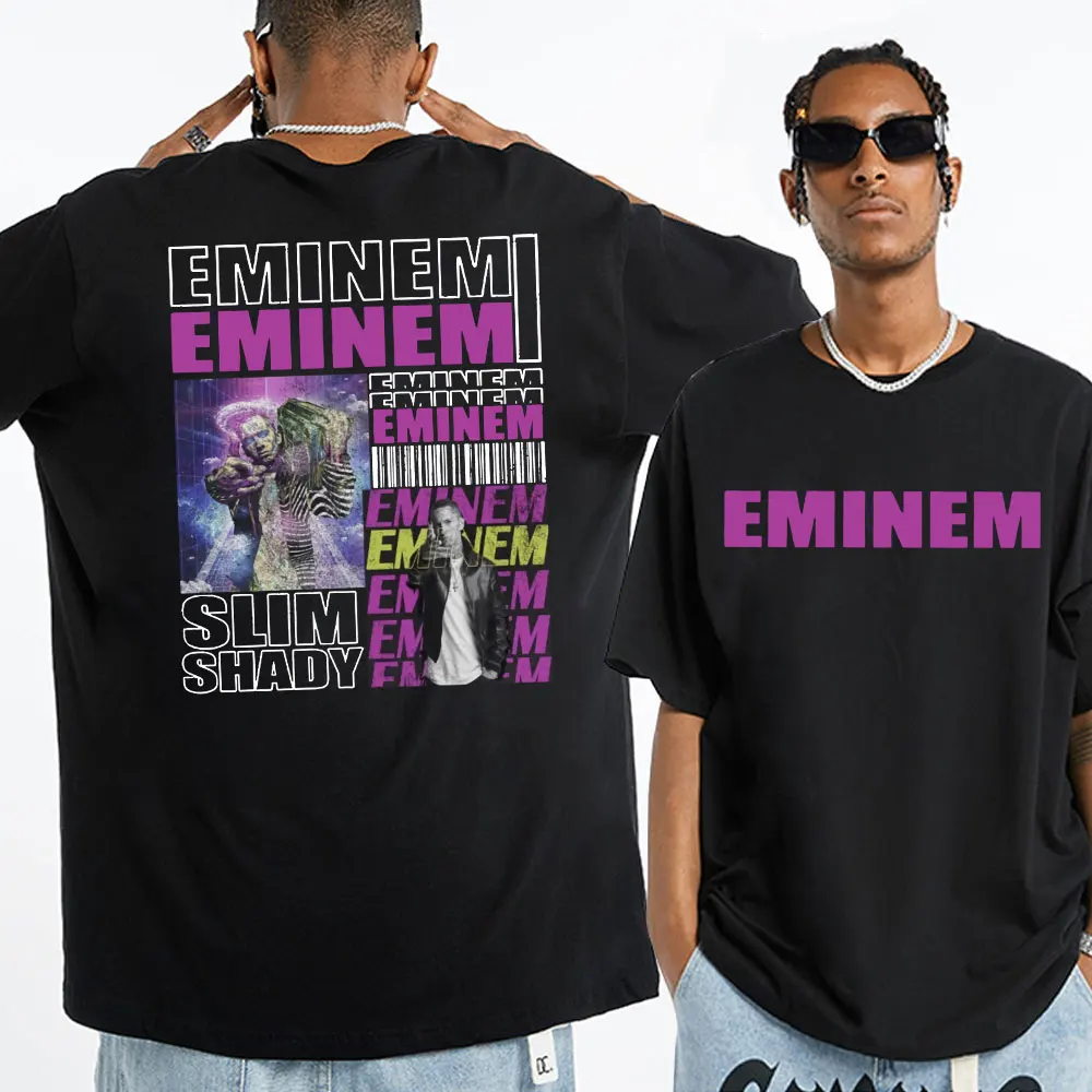 Eminem Slim Shady Album Tracklist T Shirt for Men Eminem Vintage Hip Hop Harajuku Short Sleeve T-shirt Summer Cotton T-shirts
Eminem Slim Shady Album Tracklist T Shirt for Men Eminem Vintage Hip Hop Harajuku Short Sleeve T-shirt Summer Cotton T-shirts