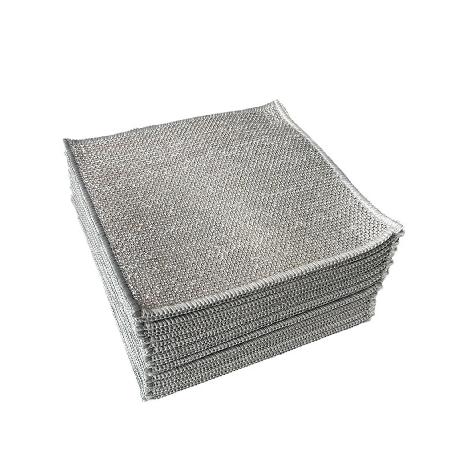 Silver Cleaning Cloth Dish Towel Reusable Non Stick Oil Dishcloth Pot Strong Rust Removal Replace Steel Wire Balls Rag
Silver Cleaning Cloth Dish Towel Reusable Non Stick Oil Dishcloth Pot Strong Rust Removal Replace Steel Wire Balls Rag
