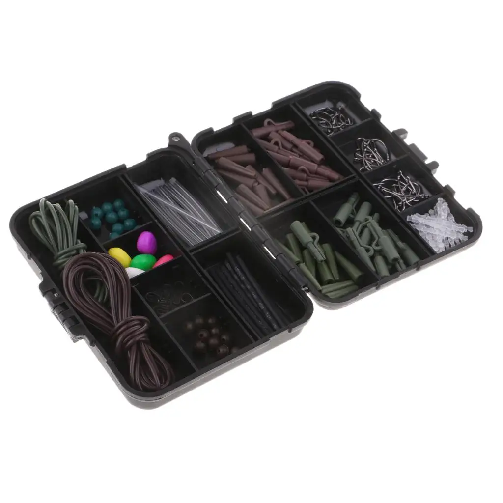 147pcs Fishing Terminal Tackle, Fishing Tackle Box, Hooks, Fishing Beads, Snaps Accessories Set
147pcs Fishing Terminal Tackle, Fishing Tackle Box, Hooks, Fishing Beads, Snaps Accessories Set