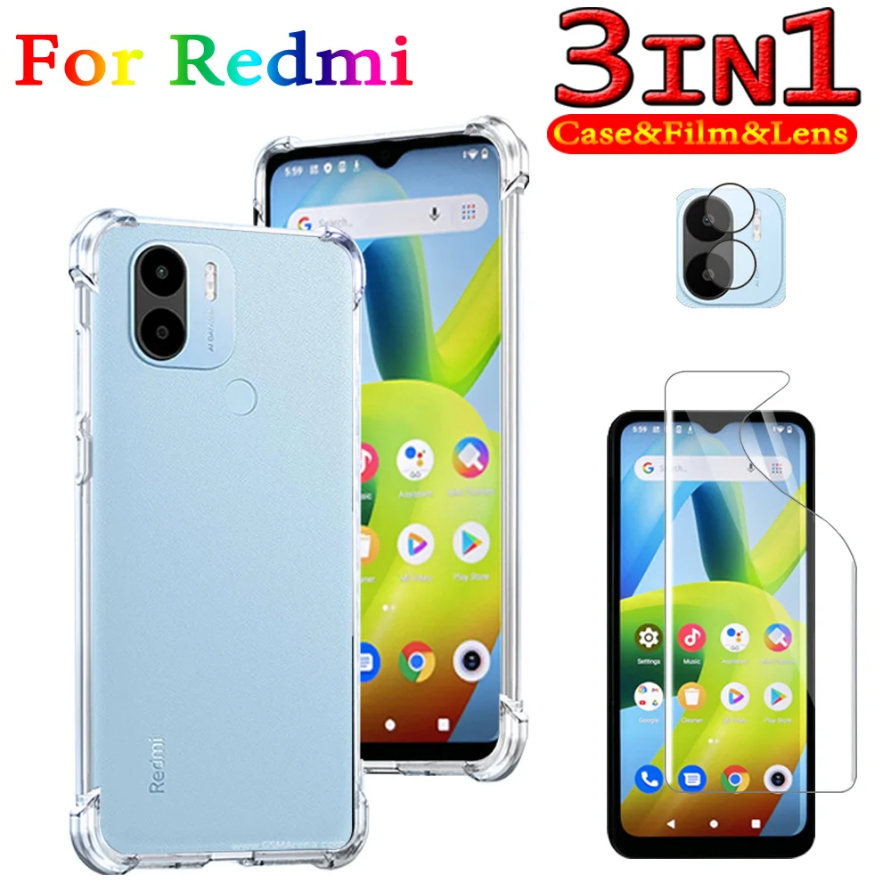 3IN1,Case Redmi A1 Transparent Case For Xiaomi Redmi A1 Plus Hydrogel Redmia1 Cover A1 + Pelicula Redmi-A1-Plus Screen Protector
3IN1,Case Redmi A1 Transparent Case For Xiaomi Redmi A1 Plus Hydrogel Redmia1 Cover A1 + Pelicula Redmi-A1-Plus Screen Protector