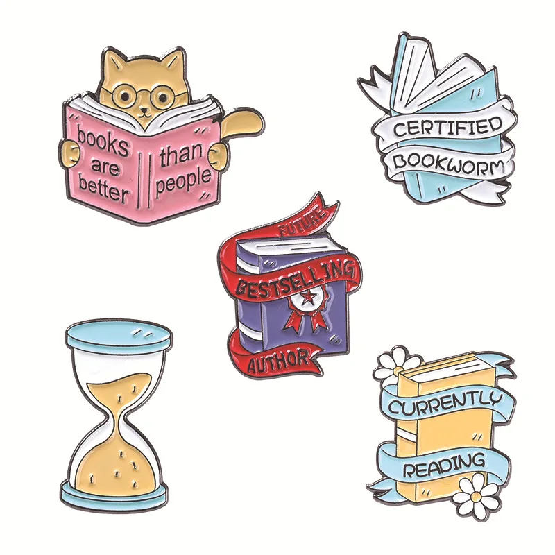 Letter Brooch Book Brooch Creative Cartoon Cute Cat Learning Alloy Brooch Hourglass Brooch Shape Paint Badge Wholesale Lapel Pin
Letter Brooch Book Brooch Creative Cartoon Cute Cat Learning Alloy Brooch Hourglass Brooch Shape Paint Badge Wholesale Lapel Pin