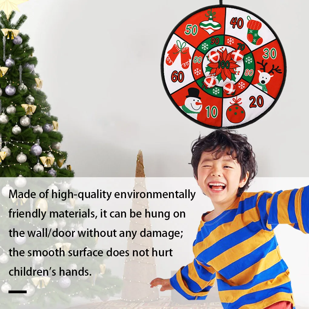 Рождественская доска дротика с 4 шариками детская игра самоклеящаяся мишень Спорт Рождество Украшение стен 2 штуки
Рождественская доска дротика с 4 шариками детская игра самоклеящаяся мишень Спорт Рождество Украшение стен 2 штуки