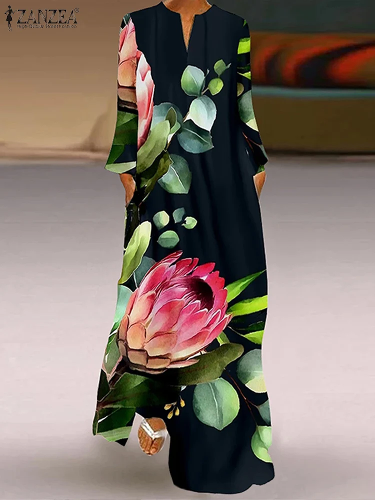 ZANZEA Bohemian Holiday Long Dress Fashion Long Sleeve Robe Women Spring Floral Printed Sundress Femme Beach Maxi Vestido 2023
ZANZEA Bohemian Holiday Long Dress Fashion Long Sleeve Robe Women Spring Floral Printed Sundress Femme Beach Maxi Vestido 2023