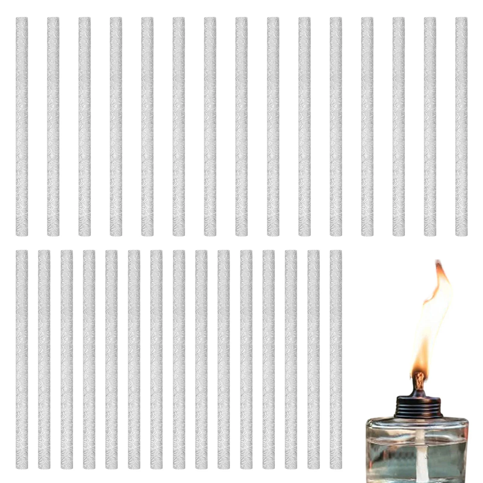 30pcs Fiberglass Torch Wicks Long Life Torch Replacement Wicks DIY Wine Bottle Oil Lamp Wicks For Patio Lighting Garden Lights
30pcs Fiberglass Torch Wicks Long Life Torch Replacement Wicks DIY Wine Bottle Oil Lamp Wicks For Patio Lighting Garden Lights
