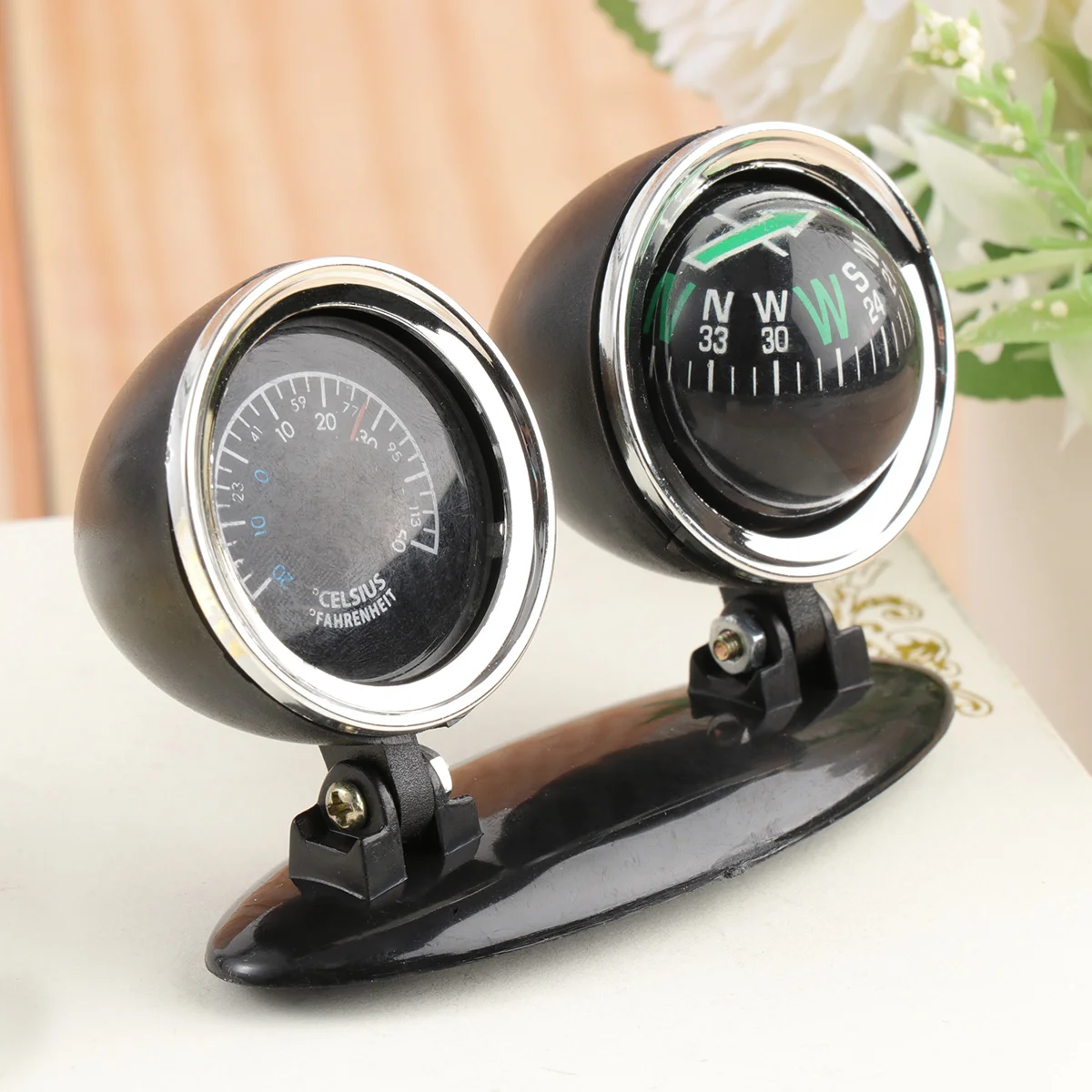 2 In Digital Thermometer Guide Ball Direction Dashboard Car Ornaments Self-adhesive Compass
2 In Digital Thermometer Guide Ball Direction Dashboard Car Ornaments Self-adhesive Compass