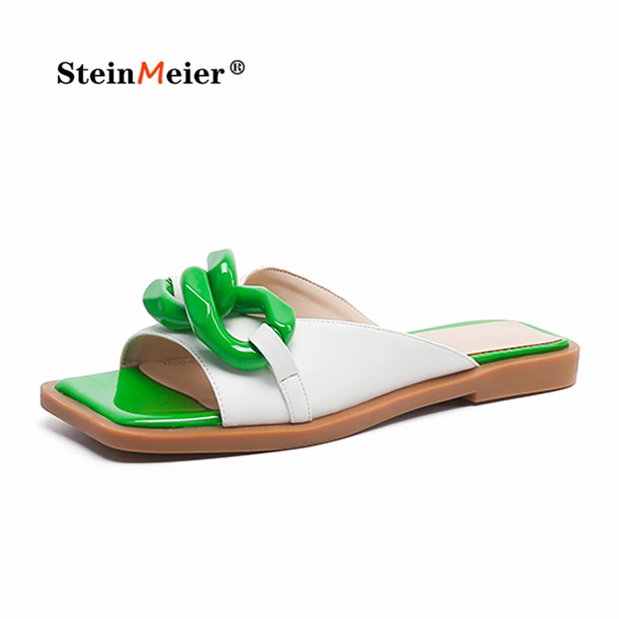 Concise Retro Buckle Women Sandals Spring Summer Casual Slippers Genuine Leather Low Heels Shoes Woman Brand Fashion New
Concise Retro Buckle Women Sandals Spring Summer Casual Slippers Genuine Leather Low Heels Shoes Woman Brand Fashion New