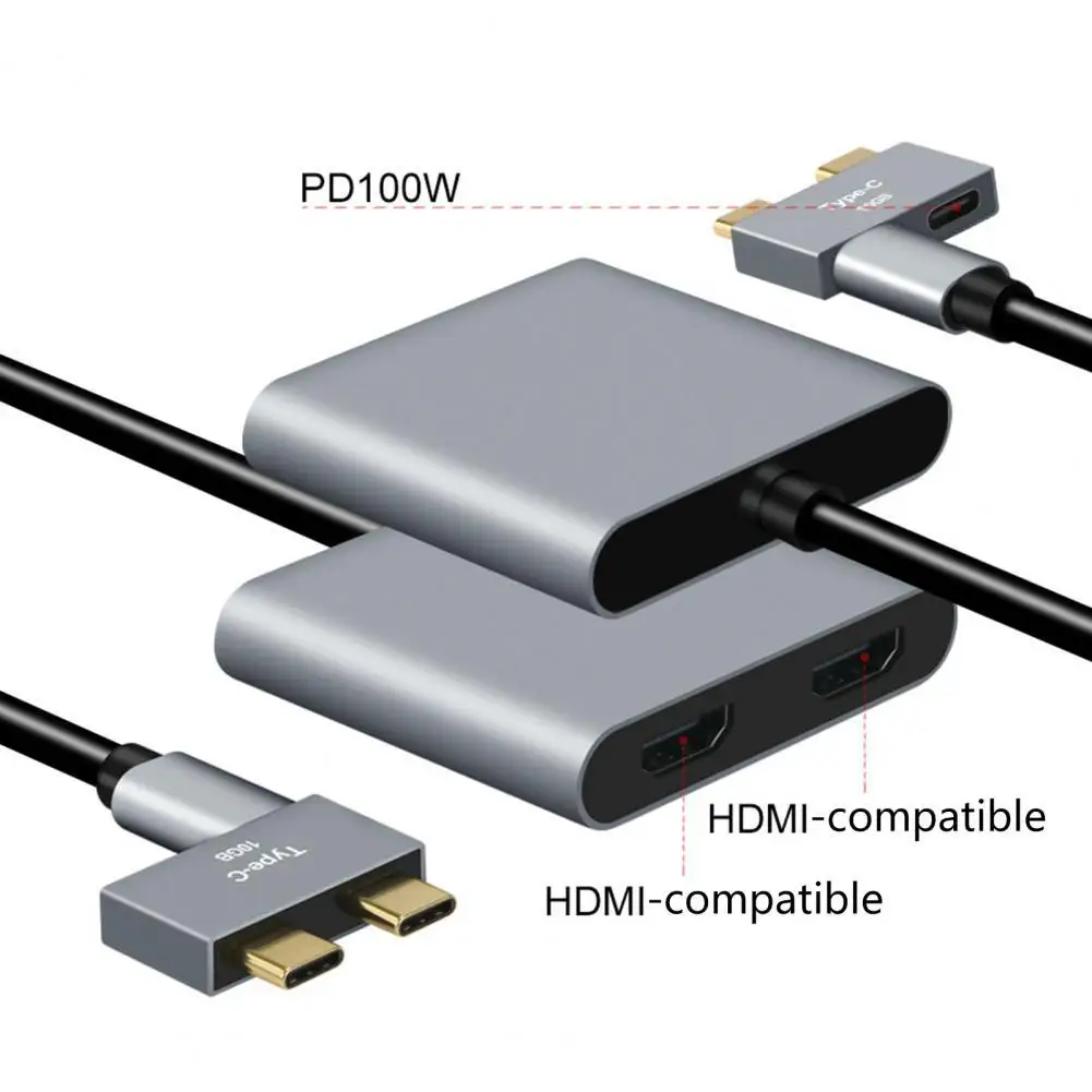 Док-станция с двумя экранами из алюминиевого сплава, 3 в 1, Type-C на Dual HDMI, совместимая со стандартами интерфейса, док-станция для MacBook Pro/Air 2018-2020
Док-станция с двумя экранами из алюминиевого сплава, 3 в 1, Type-C на Dual HDMI, совместимая со стандартами интерфейса, док-станция для MacBook Pro/Air 2018-2020