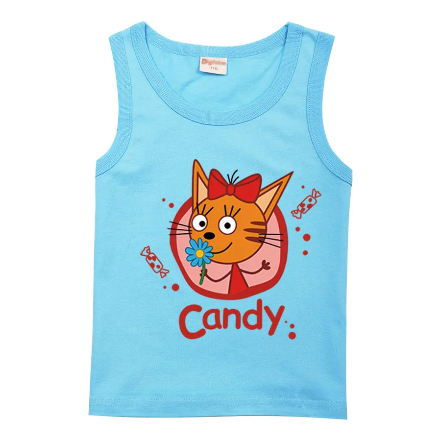 Cartoon Kid-e-cats T Shirt Kids Three Kitten Russian T-Shirts Toddler Girls Funny Summer Clothes Baby Boys Sleeveless Tank Tops
Cartoon Kid-e-cats T Shirt Kids Three Kitten Russian T-Shirts Toddler Girls Funny Summer Clothes Baby Boys Sleeveless Tank Tops
