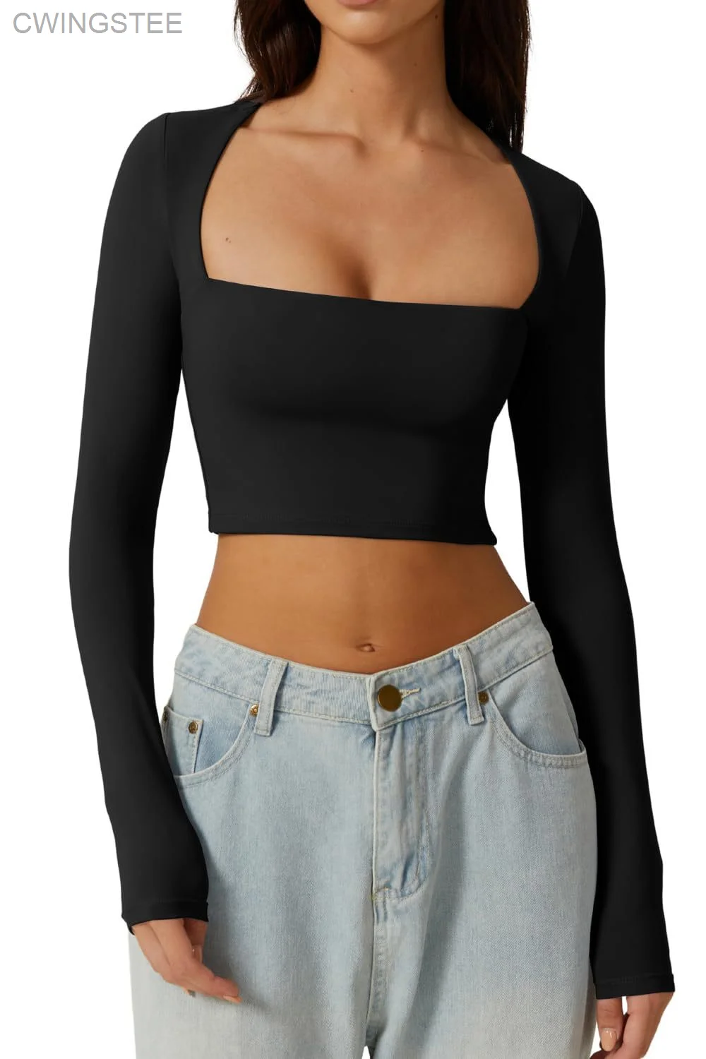 Cropped Tees y2k Clothes For Women Solid Color O Neck Long Sleeve T Shirt 2000s Crop Tops Casual Streetwear
Cropped Tees y2k Clothes For Women Solid Color O Neck Long Sleeve T Shirt 2000s Crop Tops Casual Streetwear