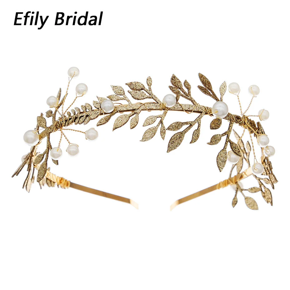 Efily Gold Color Leaf Headband for Women Wedding Head Jewelry Greek Hair Accessories Pearl Bridal Headpiece Prom Bridesmaid Gift
Efily Gold Color Leaf Headband for Women Wedding Head Jewelry Greek Hair Accessories Pearl Bridal Headpiece Prom Bridesmaid Gift