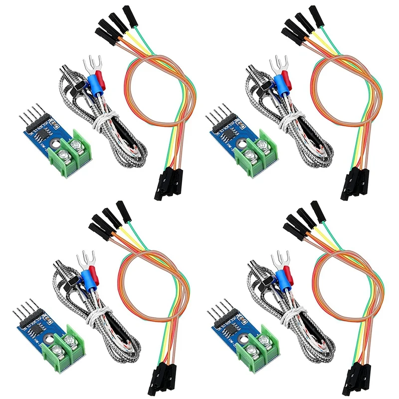 

MAX6675 Themocouple Module and K Type Thermocouple Temperature Sensor for Cord Compatible with for Arduino Raspberry Pi