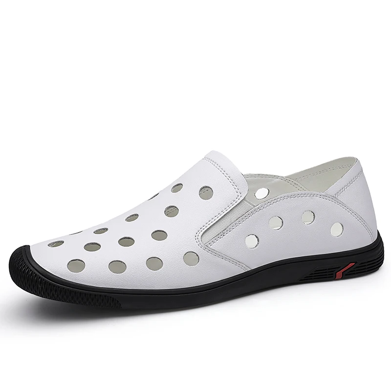 High Quality Summer Loafers Men Shoes Genuine Leather Luxury Sandals Casual Shoes Man Driving Flats Male Hollow Out Breathable
High Quality Summer Loafers Men Shoes Genuine Leather Luxury Sandals Casual Shoes Man Driving Flats Male Hollow Out Breathable