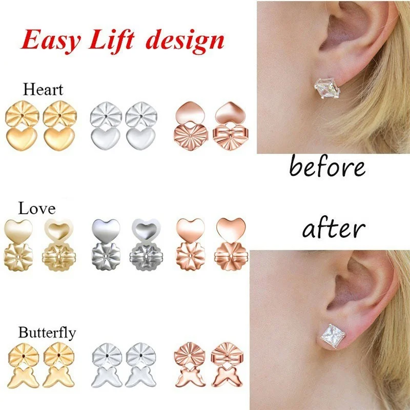 Ear Lifter Lift Hypoallergenic Fits Post Earring Earlobe Support Earrings Fashion Butterfly Stud Earrings Back Nut for Women
Ear Lifter Lift Hypoallergenic Fits Post Earring Earlobe Support Earrings Fashion Butterfly Stud Earrings Back Nut for Women