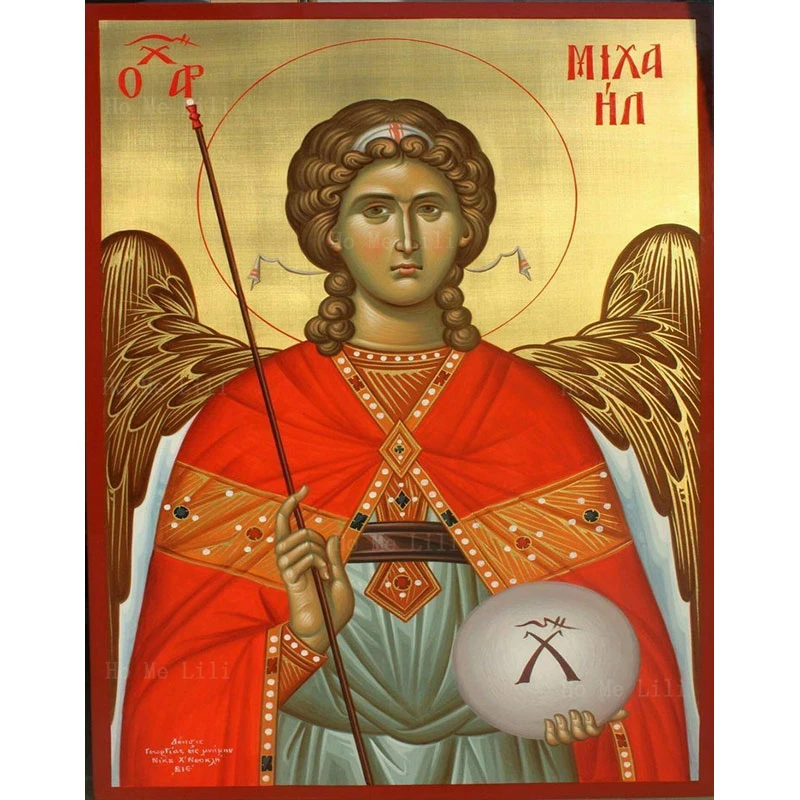 Archangel Michael Saint Demetrios Of saloniki St. Liliosa Of Cordoba, Восточная православная Византийская Икона, настенное художественное украшение
Archangel Michael Saint Demetrios Of saloniki St. Liliosa Of Cordoba, Восточная православная Византийская Икона, настенное художественное украшение