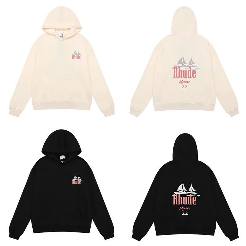 Rhude Pullover Hooded Sweater American Loose Fitting Casual Male Couple Street Autumn And Winter Coat Female
Rhude Pullover Hooded Sweater American Loose Fitting Casual Male Couple Street Autumn And Winter Coat Female