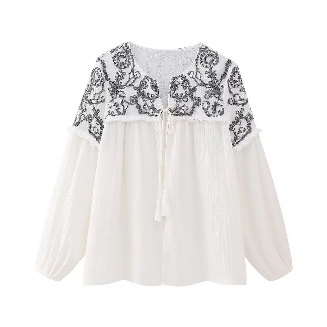 Stylish Embroidered Jacket Autumn 2023 New Clothing Soft Wrinkled Cotton Cardigan Modern Lady Casual Top Wear
Stylish Embroidered Jacket Autumn 2023 New Clothing Soft Wrinkled Cotton Cardigan Modern Lady Casual Top Wear
