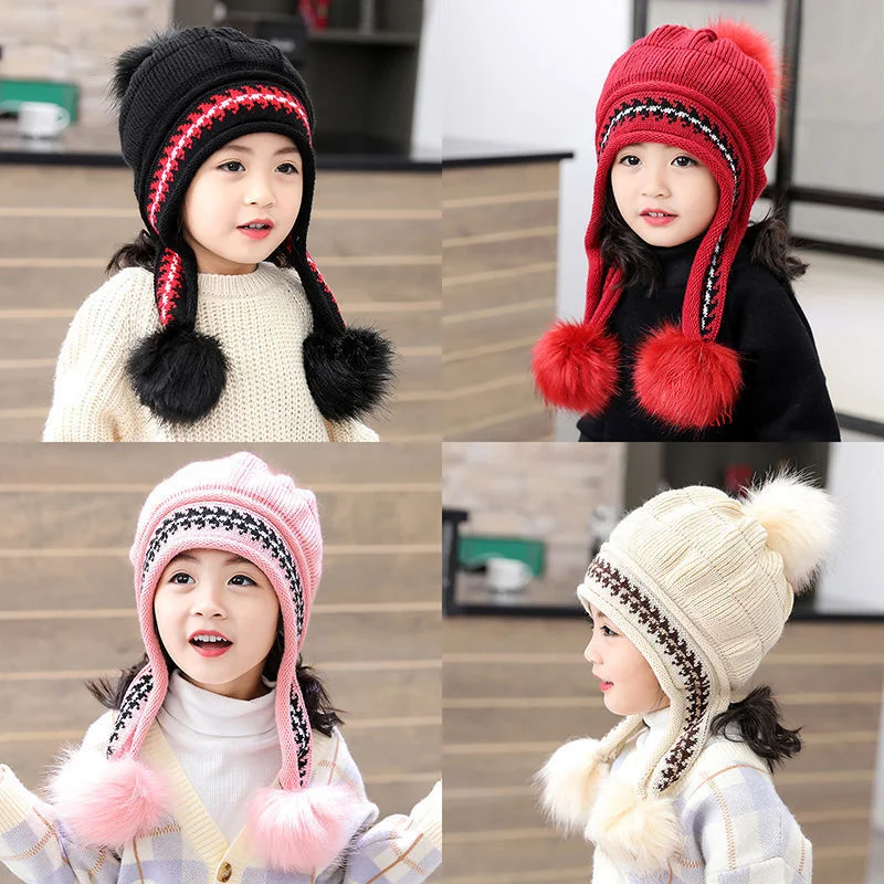 Parent child children's Hat Winter lovely girl Princess Hat autumn and winter Plush warm knitted ear protection Hat Wool Hat
Parent child children's Hat Winter lovely girl Princess Hat autumn and winter Plush warm knitted ear protection Hat Wool Hat