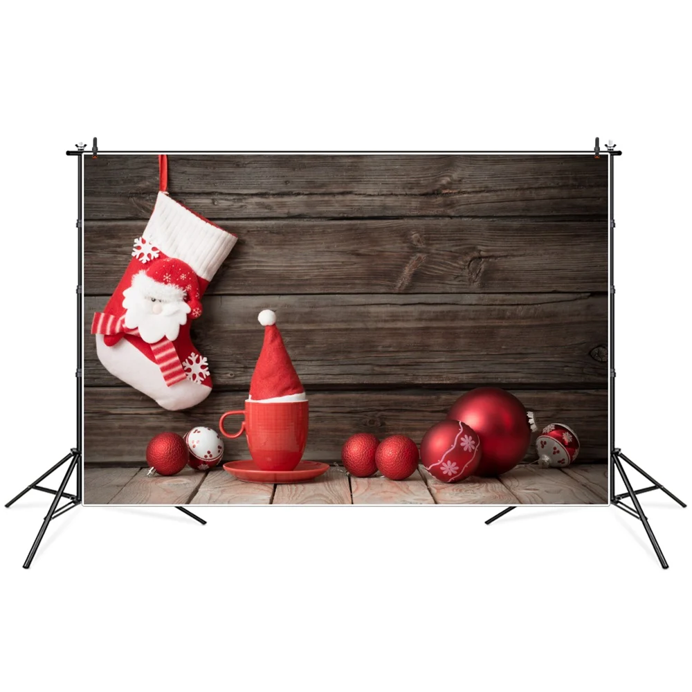 Christmas Balls Cup Hat Sock Wooden Board Planks Photography Backgrounds Custom Baby Party Decoration Photo Booth Backdrops
Christmas Balls Cup Hat Sock Wooden Board Planks Photography Backgrounds Custom Baby Party Decoration Photo Booth Backdrops