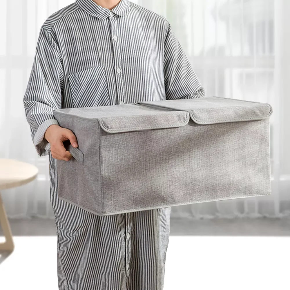 Foldable Bilayer Storage Box Bra Underwear Socks Tie Organizer Closet Wardrobe Drawer Cotton Hemp Large Capacity Home Tools
Foldable Bilayer Storage Box Bra Underwear Socks Tie Organizer Closet Wardrobe Drawer Cotton Hemp Large Capacity Home Tools