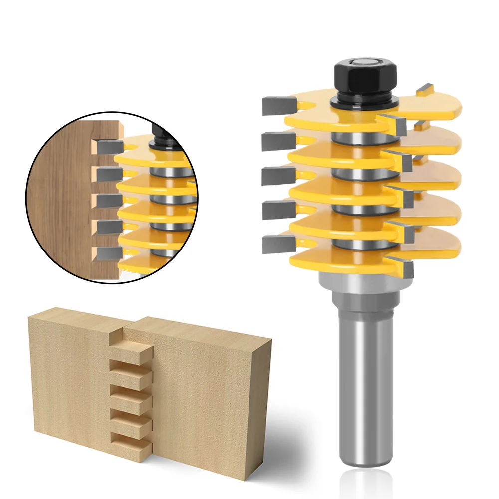 12mm Shank Multi-Profile Router Bit with Bearing Tungsten Carbide Woodworking Face Milling Cutter Corner Crown Molding Bit
12mm Shank Multi-Profile Router Bit with Bearing Tungsten Carbide Woodworking Face Milling Cutter Corner Crown Molding Bit