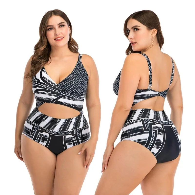 New Stripe Tankini Women One-piece Swimsuit Plus Size Swimwear Sexy Bathing Suit Ladies L-4XL Sexy One Piece Swim Suits
New Stripe Tankini Women One-piece Swimsuit Plus Size Swimwear Sexy Bathing Suit Ladies L-4XL Sexy One Piece Swim Suits