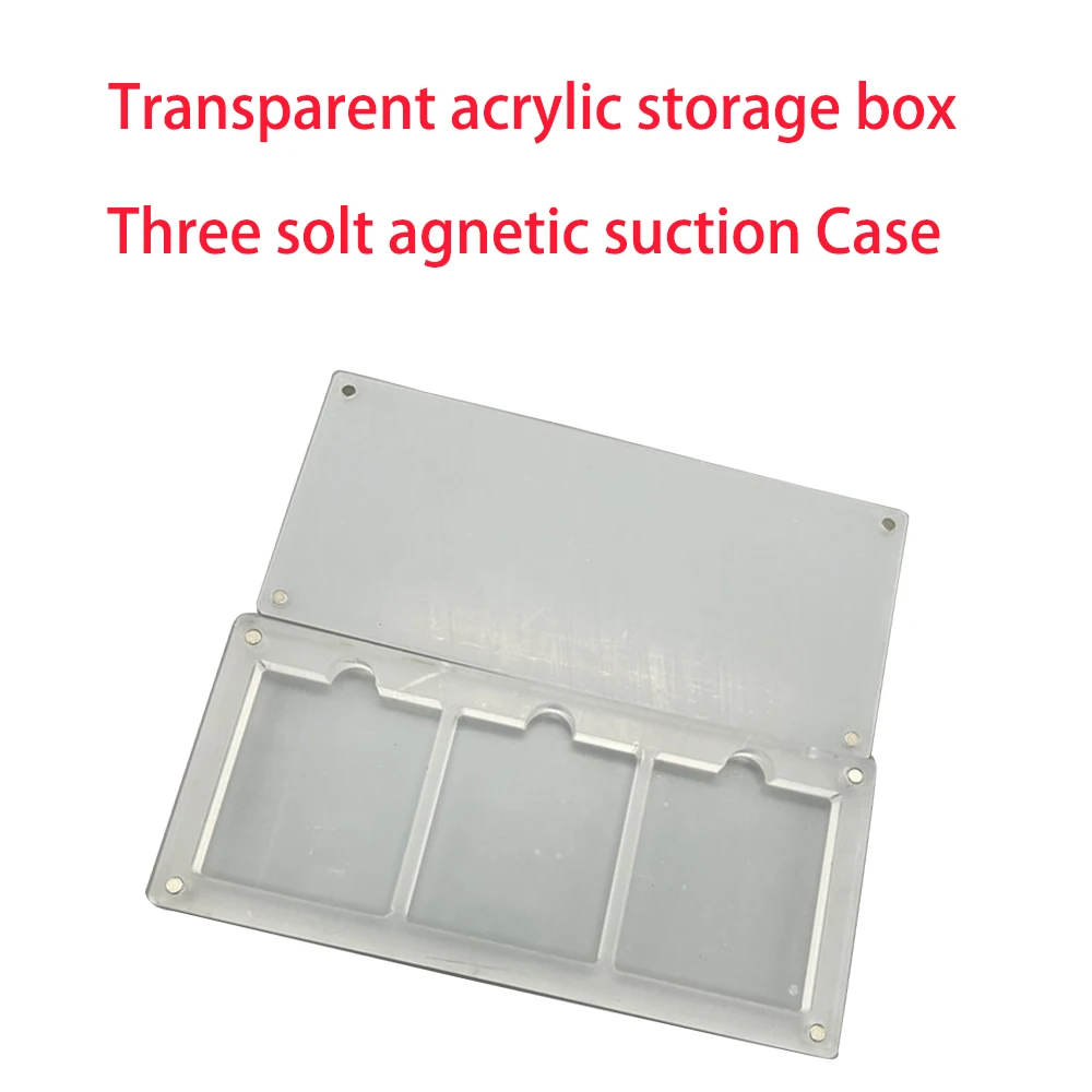 Transparency Acrylic Magnetic suction cover Games Storage Box 3 Solts Hard Shell Case Display Box for GB/GBC
Transparency Acrylic Magnetic suction cover Games Storage Box 3 Solts Hard Shell Case Display Box for GB/GBC