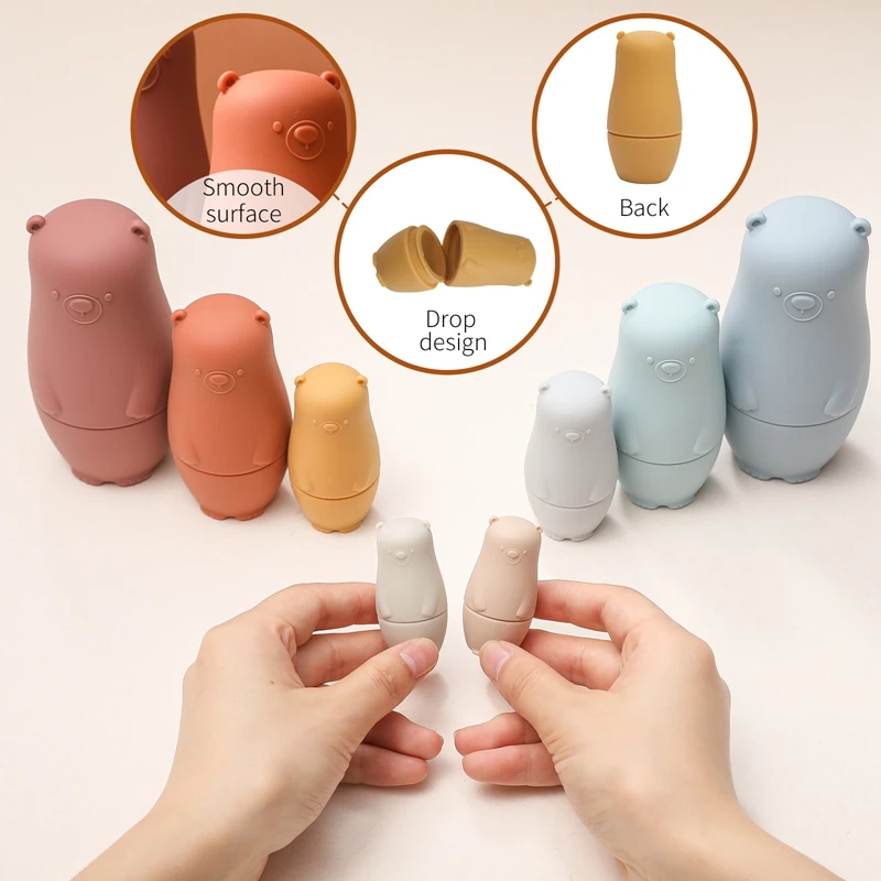 Montessori Educational Baby Silicone Russian Nesting Dolls Matryoshka Toys Intellectual Doll Toy Stacking Blocks New Born Gift
Montessori Educational Baby Silicone Russian Nesting Dolls Matryoshka Toys Intellectual Doll Toy Stacking Blocks New Born Gift