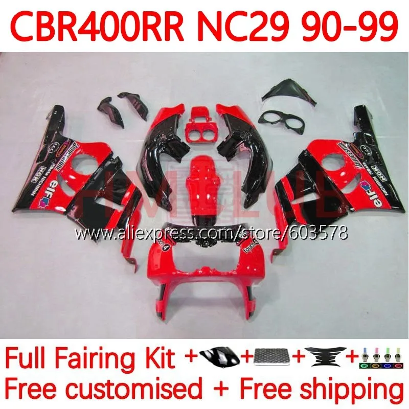 CBR400RR NC29 For HONDA CBR400 RR 94 95 96 97 98 99 CBR 400 RR 400RR 1994 1995 1996 1997 1998 1999 Fairing 131No.91 red black
CBR400RR NC29 For HONDA CBR400 RR 94 95 96 97 98 99 CBR 400 RR 400RR 1994 1995 1996 1997 1998 1999 Fairing 131No.91 red black
