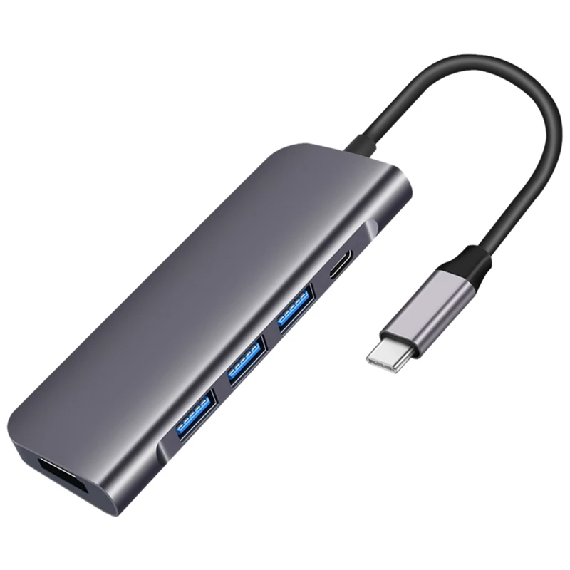 5In1 Hub Adapter USB-C To HDMI PD Charge USB 3.0 Adapter For Type C Interface Notebook Mobile Phone Tablet
5In1 Hub Adapter USB-C To HDMI PD Charge USB 3.0 Adapter For Type C Interface Notebook Mobile Phone Tablet