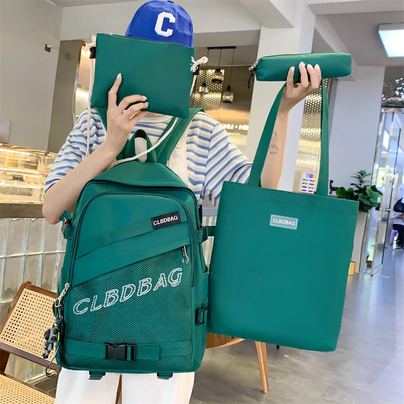 Female Middle School Students Four-piece Large-capacity Campus Daily Backpack 2022 School Season Multi-functional Dirt-resistant
Female Middle School Students Four-piece Large-capacity Campus Daily Backpack 2022 School Season Multi-functional Dirt-resistant