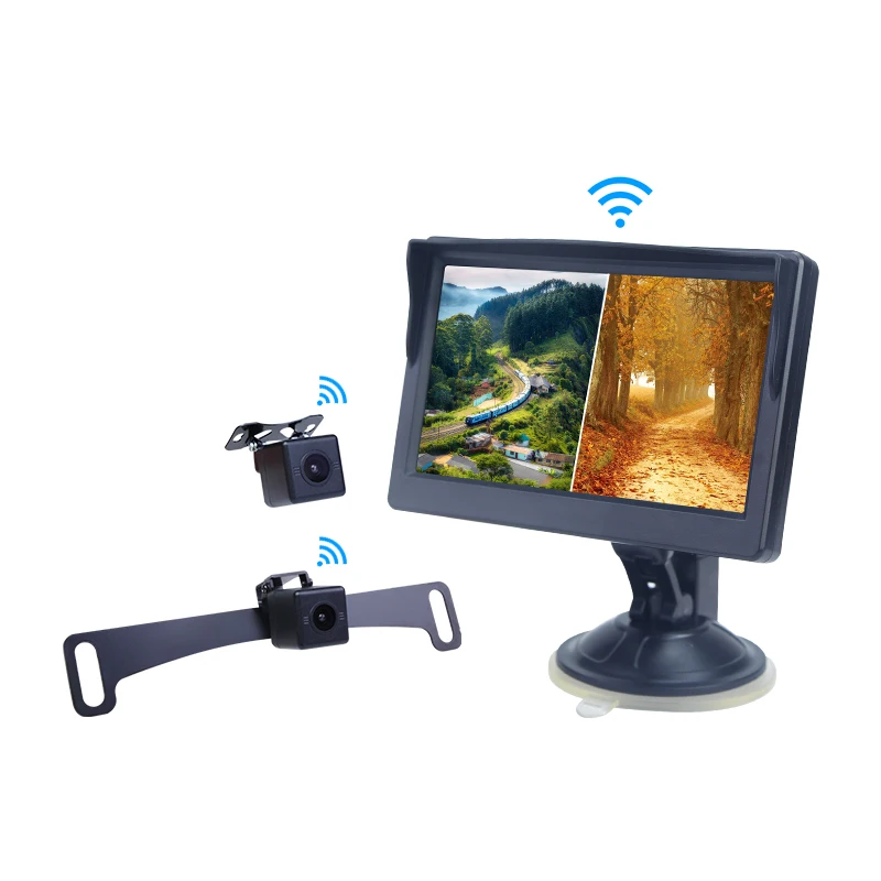 2020 new Digital wireless backup camera system 5inch 2ch wireless car reversing camera rear view camera monitor for car
2020 new Digital wireless backup camera system 5inch 2ch wireless car reversing camera rear view camera monitor for car