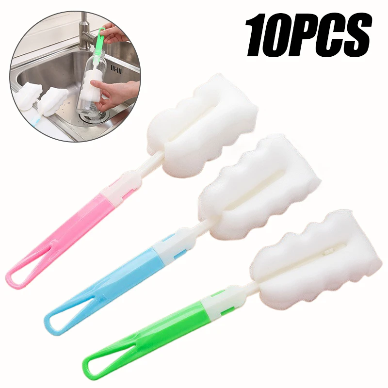 10PCS Removable Long handle Sponge Cup Brush Long Handle Vacuum Cup Brush Multi Color Insulated Glass Cleaning Brush
10PCS Removable Long handle Sponge Cup Brush Long Handle Vacuum Cup Brush Multi Color Insulated Glass Cleaning Brush