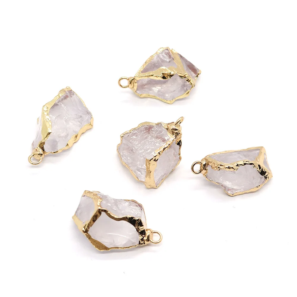 5pcs/pack Irregular Shaped Natural Semi-precious Stone Crystal Pendant Gold Edge 15x18mm-18x30mm DIY Making Necklace Earrings
5pcs/pack Irregular Shaped Natural Semi-precious Stone Crystal Pendant Gold Edge 15x18mm-18x30mm DIY Making Necklace Earrings