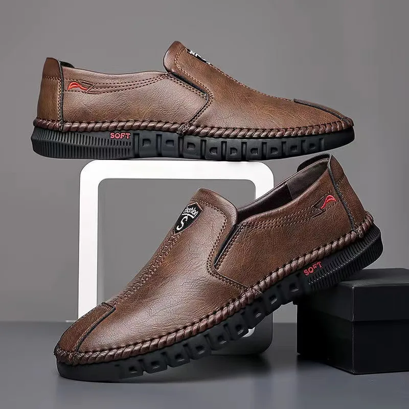 2023 Autumn Brand Men's Casual Shoes Fashion Comfortable Leather Shoes for Men Soft Bottom Business Leather Slip-on Flat Shoes
2023 Autumn Brand Men's Casual Shoes Fashion Comfortable Leather Shoes for Men Soft Bottom Business Leather Slip-on Flat Shoes