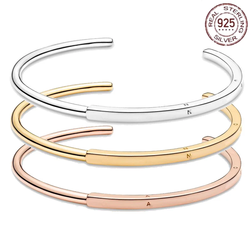 New 925 Sterling Silver Rose Gold Silver Color Bracelet Classic Collection Bracelet fit Charm Beads DIY Making Birthday Gifts
New 925 Sterling Silver Rose Gold Silver Color Bracelet Classic Collection Bracelet fit Charm Beads DIY Making Birthday Gifts