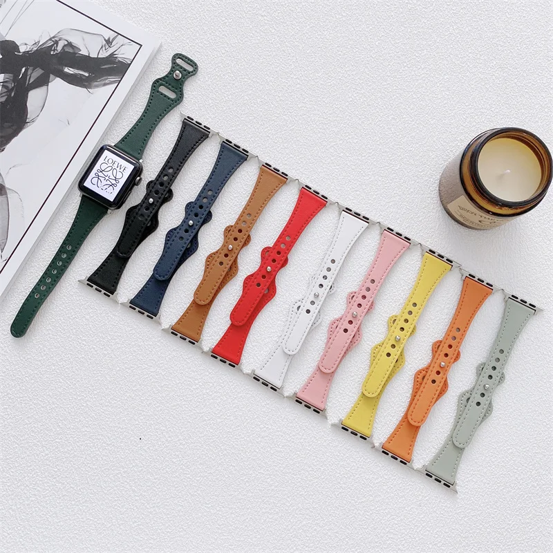 Leather strap For Apple watch band 44mm 45mm 41mm 40mm 42mm 38mm wristband Genuine correa bracelet iWatch series 7 3 4 5 6 SE
Leather strap For Apple watch band 44mm 45mm 41mm 40mm 42mm 38mm wristband Genuine correa bracelet iWatch series 7 3 4 5 6 SE