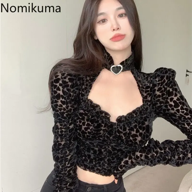 Топы Nomikuma Y2k, весна-осень, с воротником-стойкой и пышными рукавами, винтажные пикантные Модные Элегантные повседневные женские рубашки
Топы Nomikuma Y2k, весна-осень, с воротником-стойкой и пышными рукавами, винтажные пикантные Модные Элегантные повседневные женские рубашки