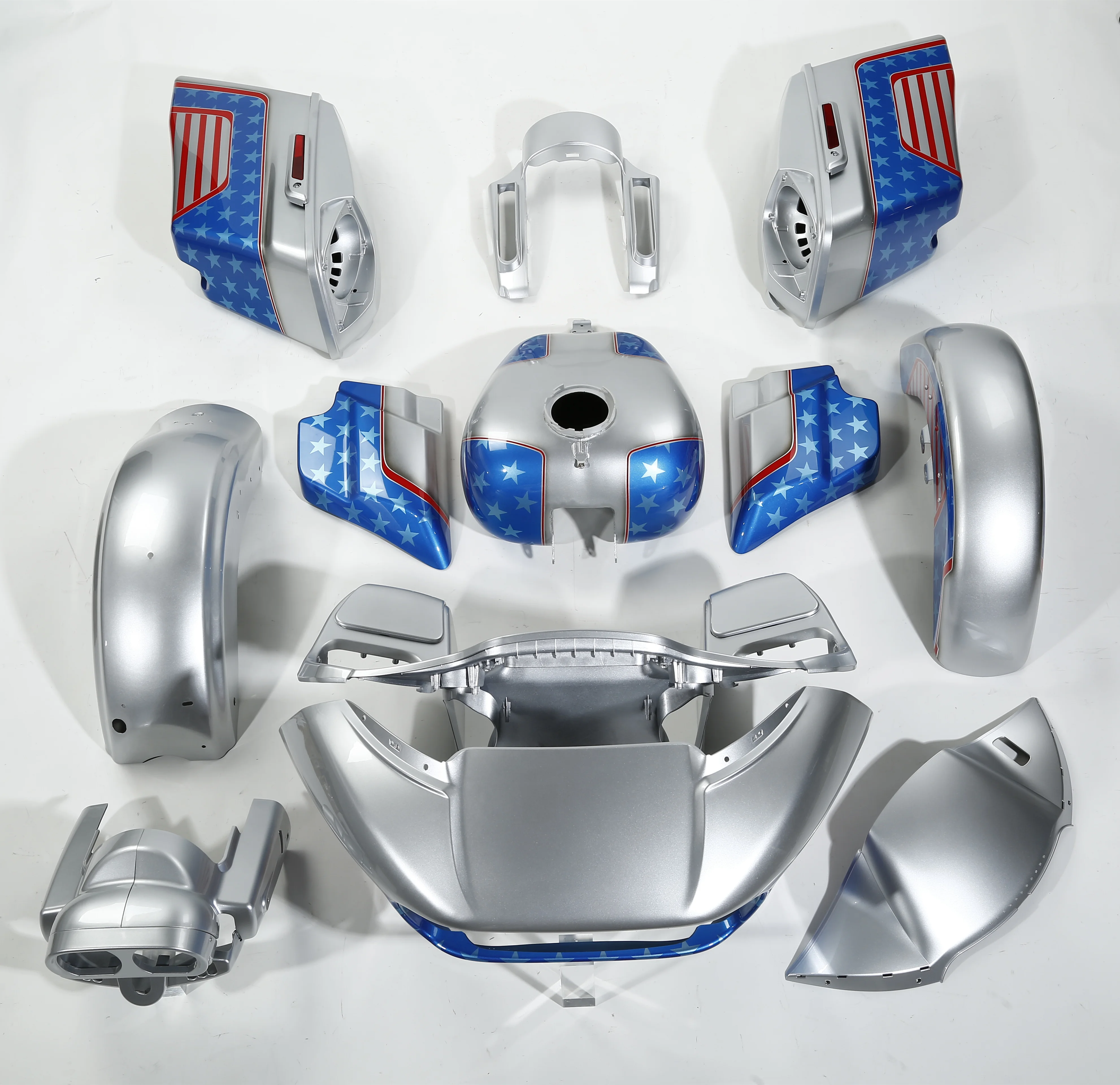 HR3 90300010 Patriotic Red White AABS Motorcycle Patriotic Red White Blue Body fairing Kit for Harley CVO Road Glide 15-Up model
HR3 90300010 Patriotic Red White AABS Motorcycle Patriotic Red White Blue Body fairing Kit for Harley CVO Road Glide 15-Up model