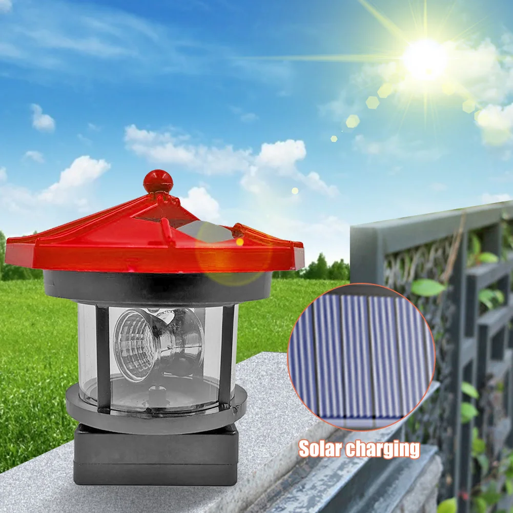 Lighthouse Shape Solar LED Light Practical Durable Multi-functional Garden Fence Outdoor Beacon Rotating Beam Lamp
Lighthouse Shape Solar LED Light Practical Durable Multi-functional Garden Fence Outdoor Beacon Rotating Beam Lamp