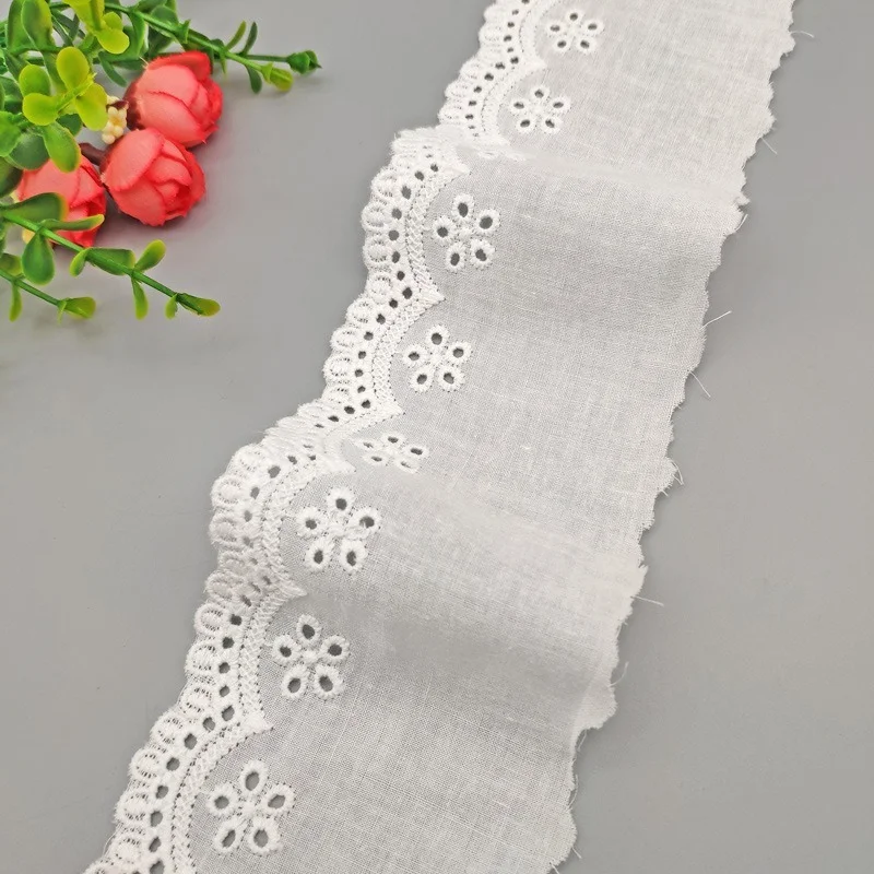 7cm Wide Five Holes Small Flower Cotton Lace DIY Sewing Applique Collar Ruffle Guipure Wedding Cloth Supply Fabric for Sewing
7cm Wide Five Holes Small Flower Cotton Lace DIY Sewing Applique Collar Ruffle Guipure Wedding Cloth Supply Fabric for Sewing