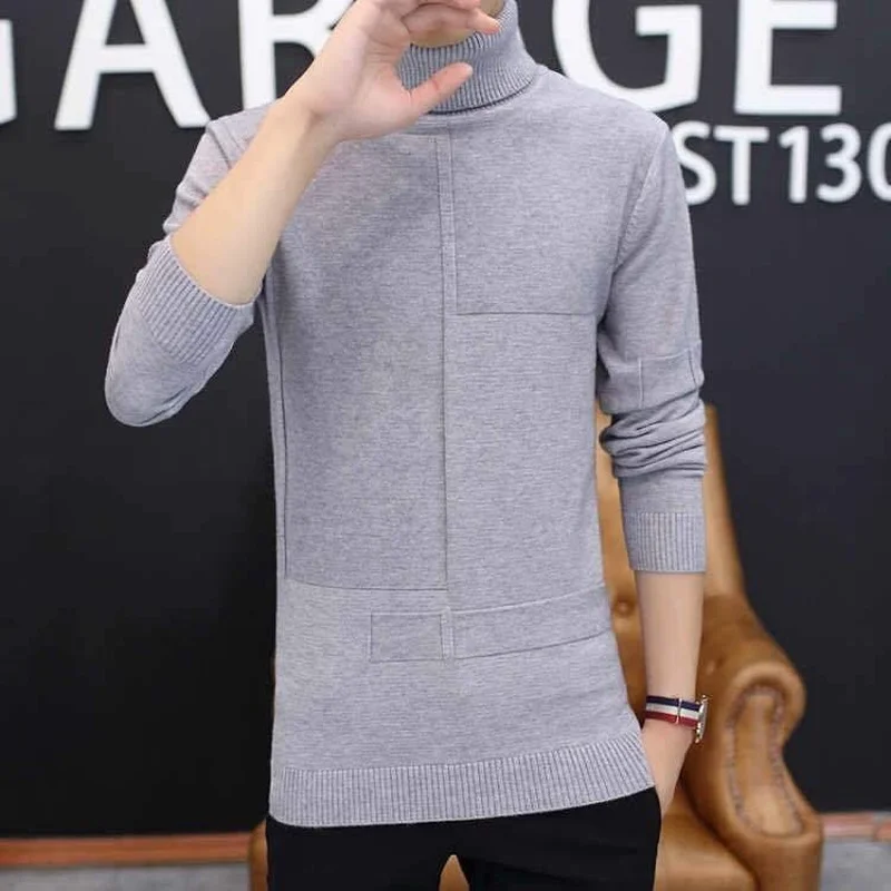 Autumn Winter Men's Turtleneck Sweater Men's Knitting Pullovers Knitted Sweater Warm Men Jumper Slim Fit Casual Sweater E451
Autumn Winter Men's Turtleneck Sweater Men's Knitting Pullovers Knitted Sweater Warm Men Jumper Slim Fit Casual Sweater E451