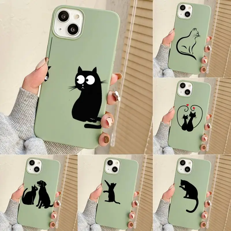 Black Cartoon Cat Pattern Transparent Phone Case For Iphone 7 8 Plus X Xr Xs 11 12 13 Se2020 Mini Mobile Iphones 14 Pro Max Case
Black Cartoon Cat Pattern Transparent Phone Case For Iphone 7 8 Plus X Xr Xs 11 12 13 Se2020 Mini Mobile Iphones 14 Pro Max Case
