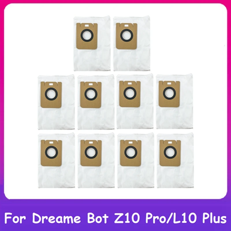 10Pcs Non-Woven Dust Bag For Xiaomi Dreame Bot Z10 Pro / L10 Plus Auto-Empty Robot Vacuum Cleaner Replacement Spare Parts
10Pcs Non-Woven Dust Bag For Xiaomi Dreame Bot Z10 Pro / L10 Plus Auto-Empty Robot Vacuum Cleaner Replacement Spare Parts
